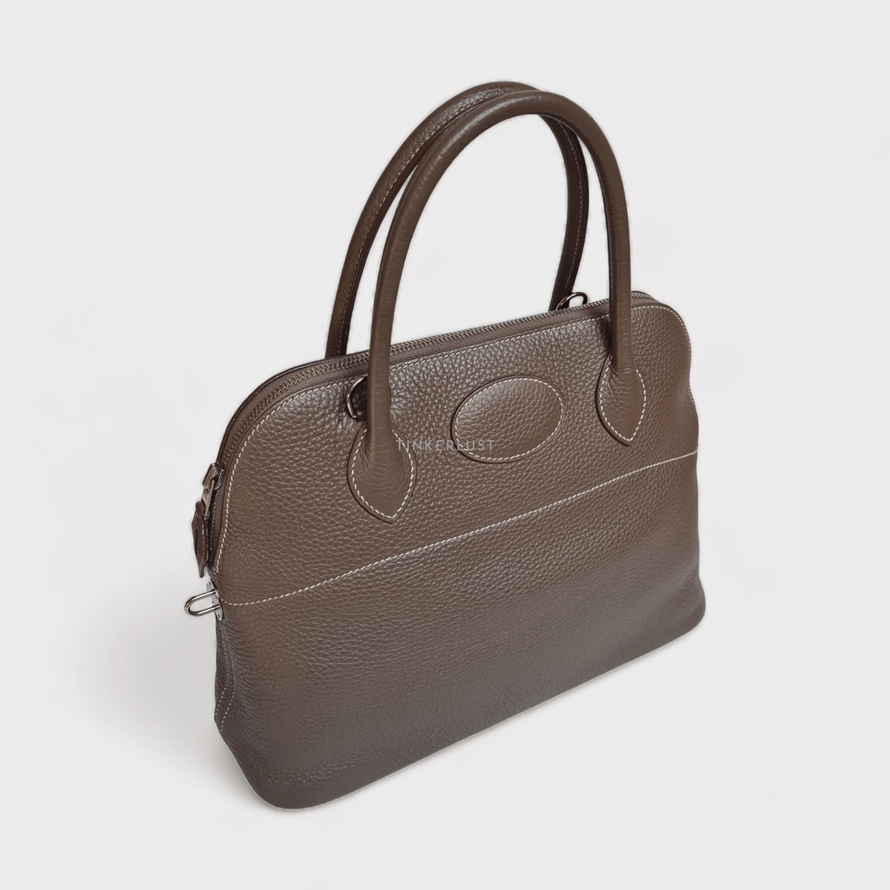 Hermes Bolide 31 Etoupe Clemence PHW #T Satchel