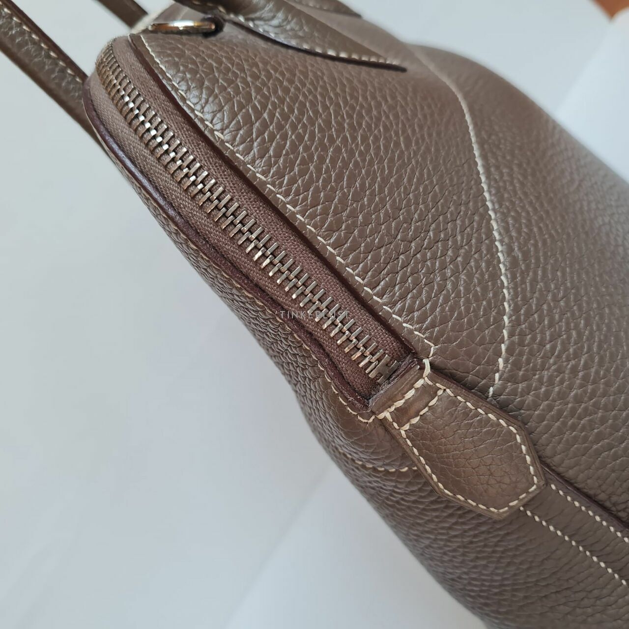 Hermes Bolide 31 Etoupe Clemence PHW #T Satchel