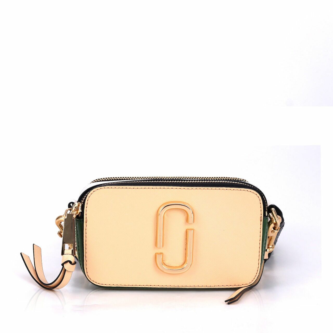 Marc Jacobs Green & Cream Snapshot Sling Bag