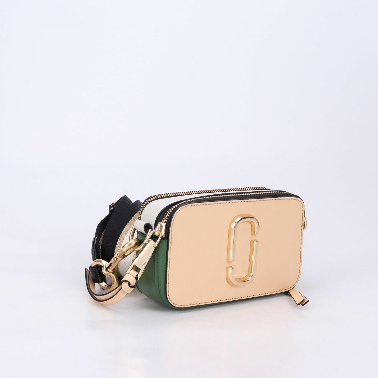 Marc Jacobs Green & Cream Snapshot Sling Bag