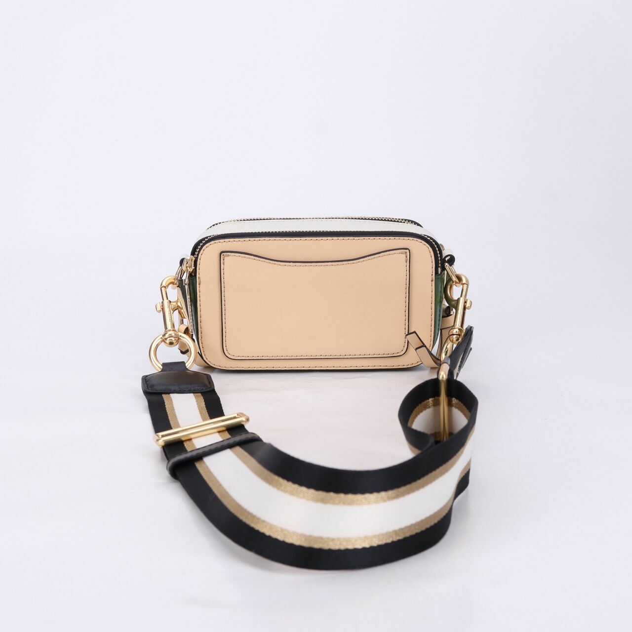 Marc Jacobs Green & Cream Snapshot Sling Bag