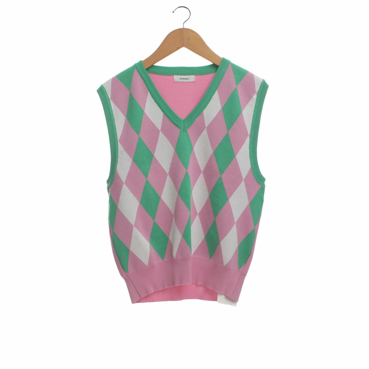 3Mongkis Argyle Multicolour Vest