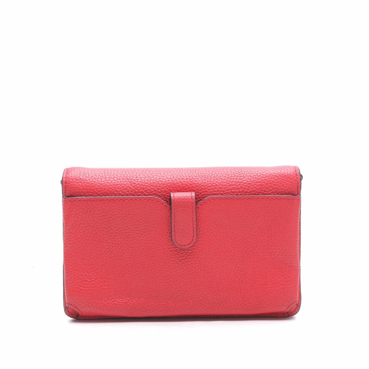 Michael Kors Red Convertible Sling Bag	