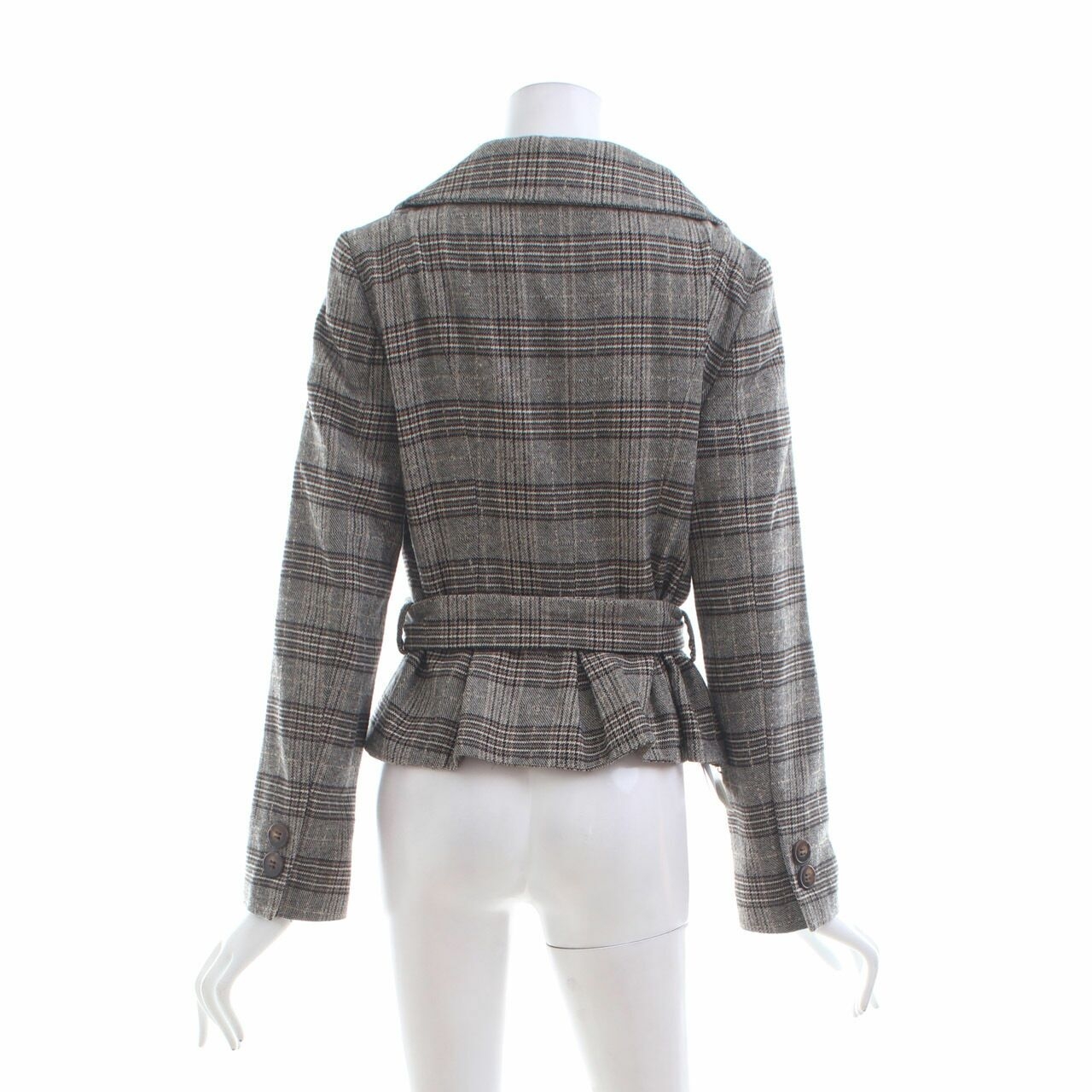 Zara Multi Color Tartan Patterned Jacket