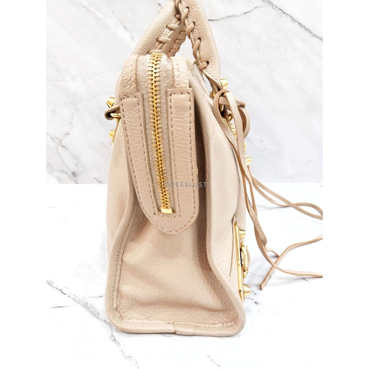 Balenciaga Small City Edge Beige GHW 2018 Satchel