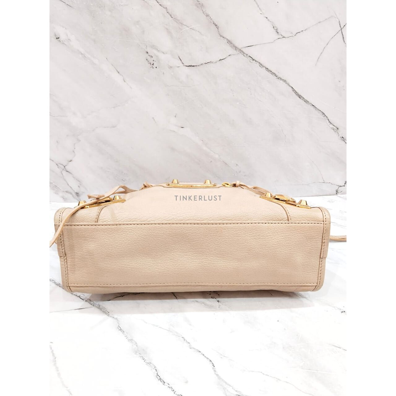 Balenciaga Small City Edge Beige GHW 2018 Satchel