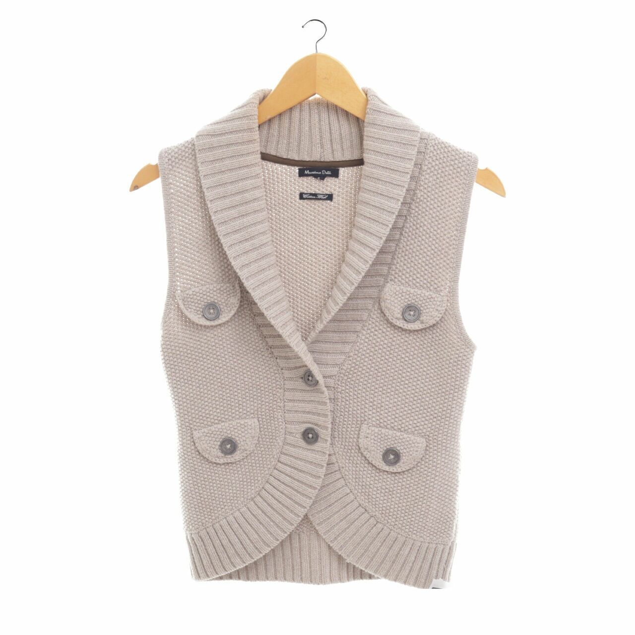 Massimo Dutti Beige Vest