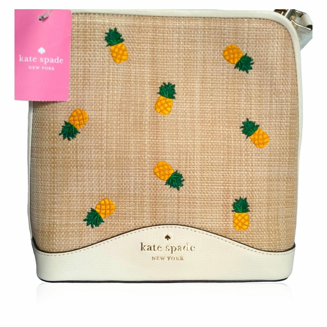 Kate Spade New York Darcy Pineapple Embroidered Bucket Bag Crossbody