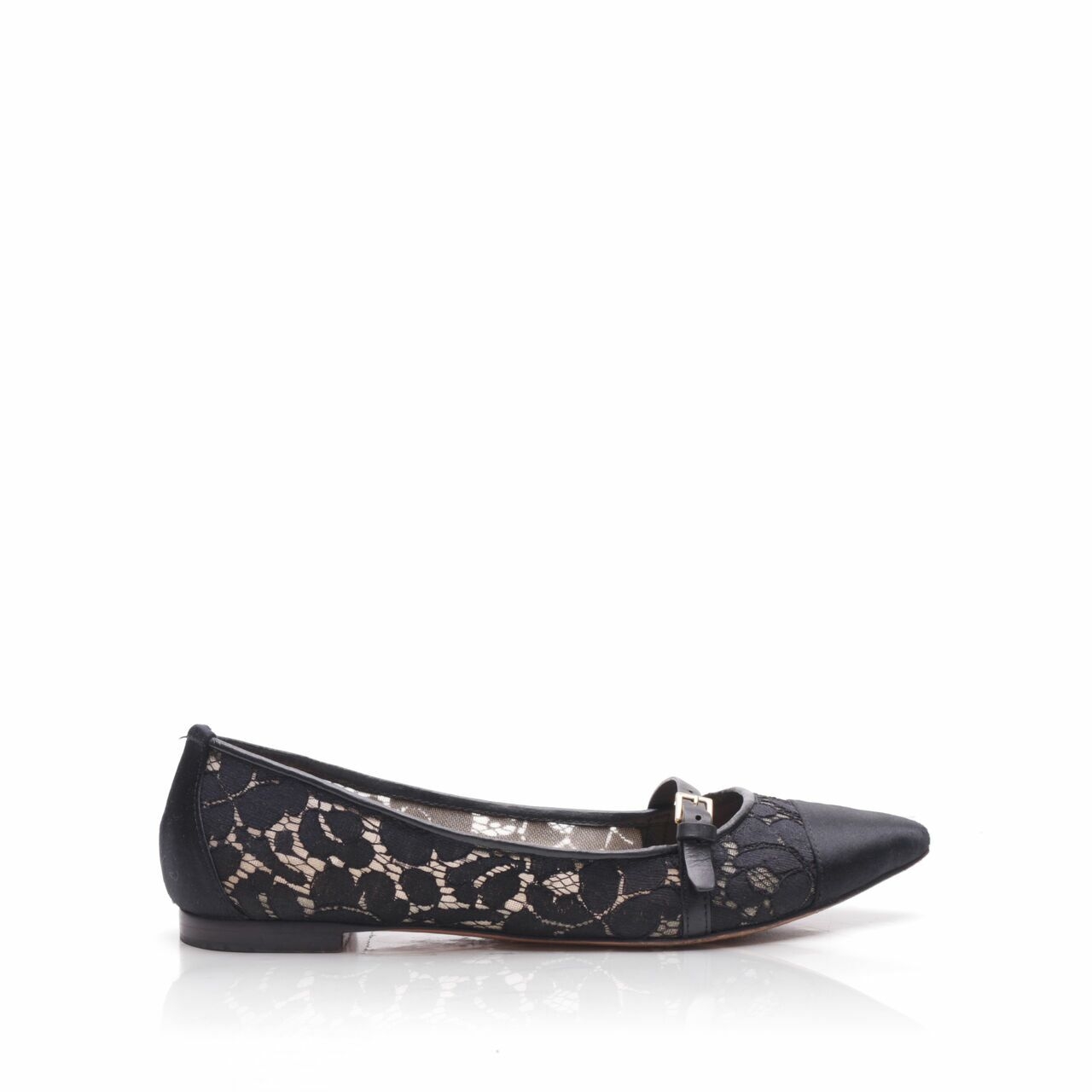 Tory Burch Black Flats