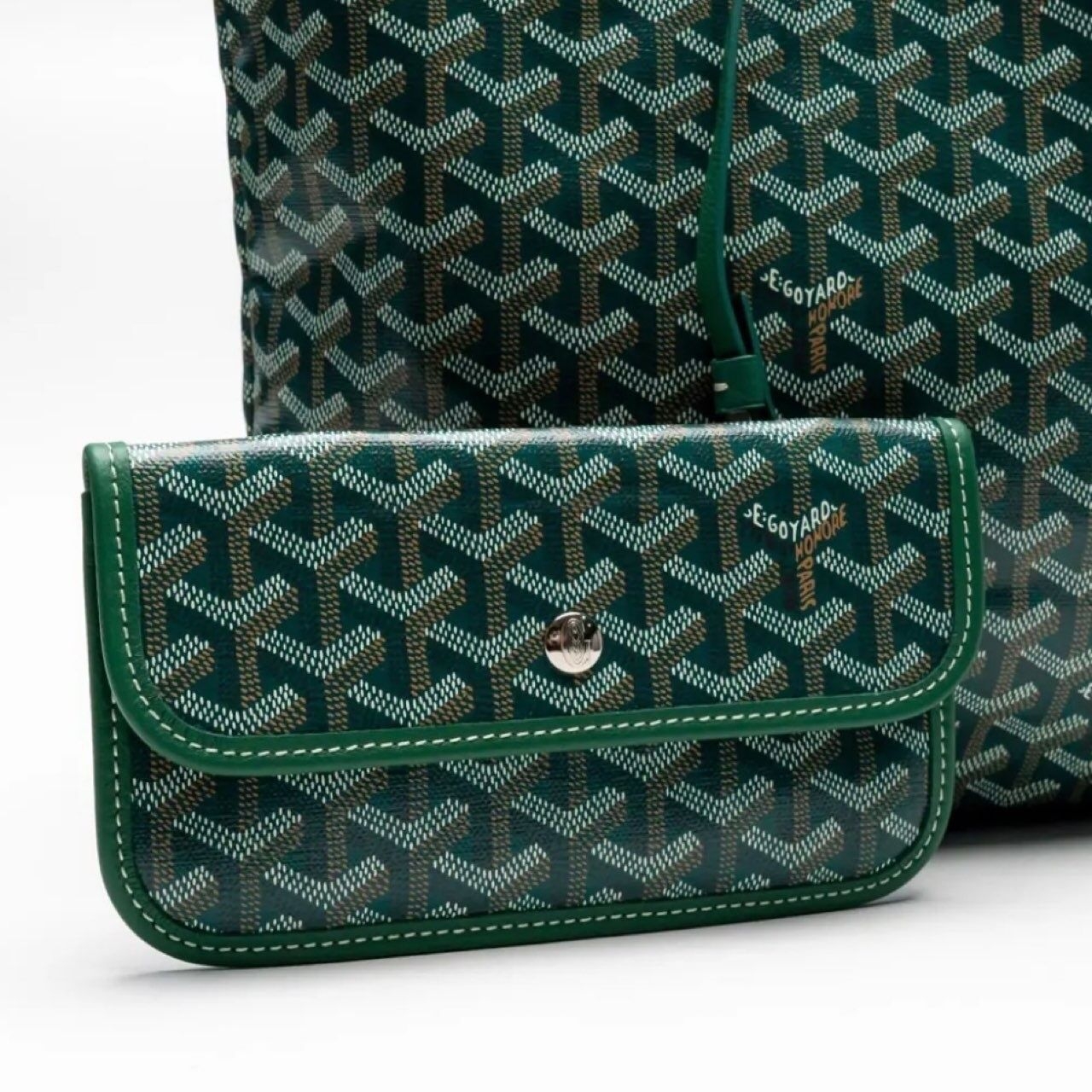 Goyard Green Tote Bag