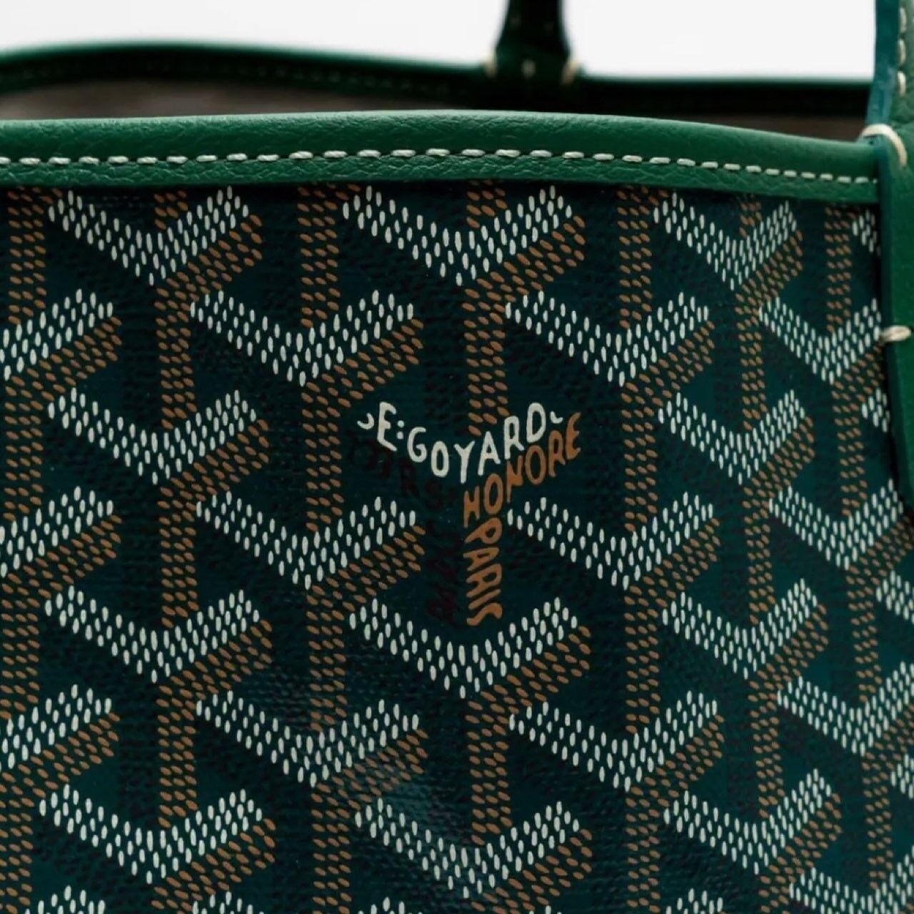 Goyard Green Tote Bag