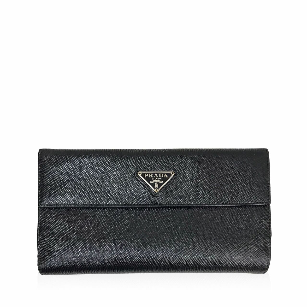 Prada Saffiano Black Wallet