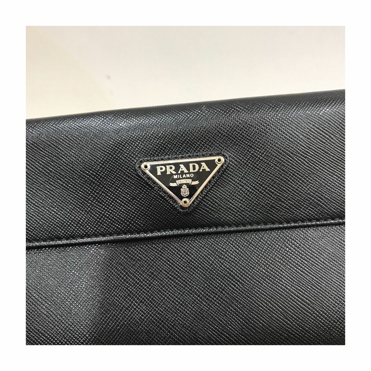 Prada Saffiano Black Wallet