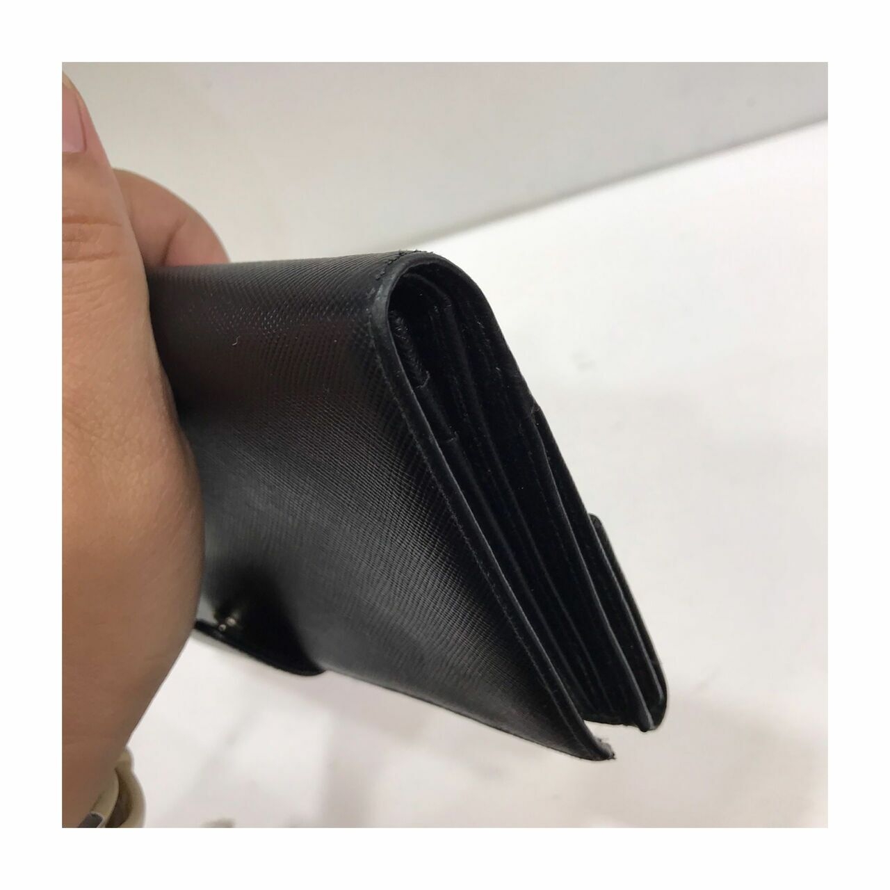 Prada Saffiano Black Wallet