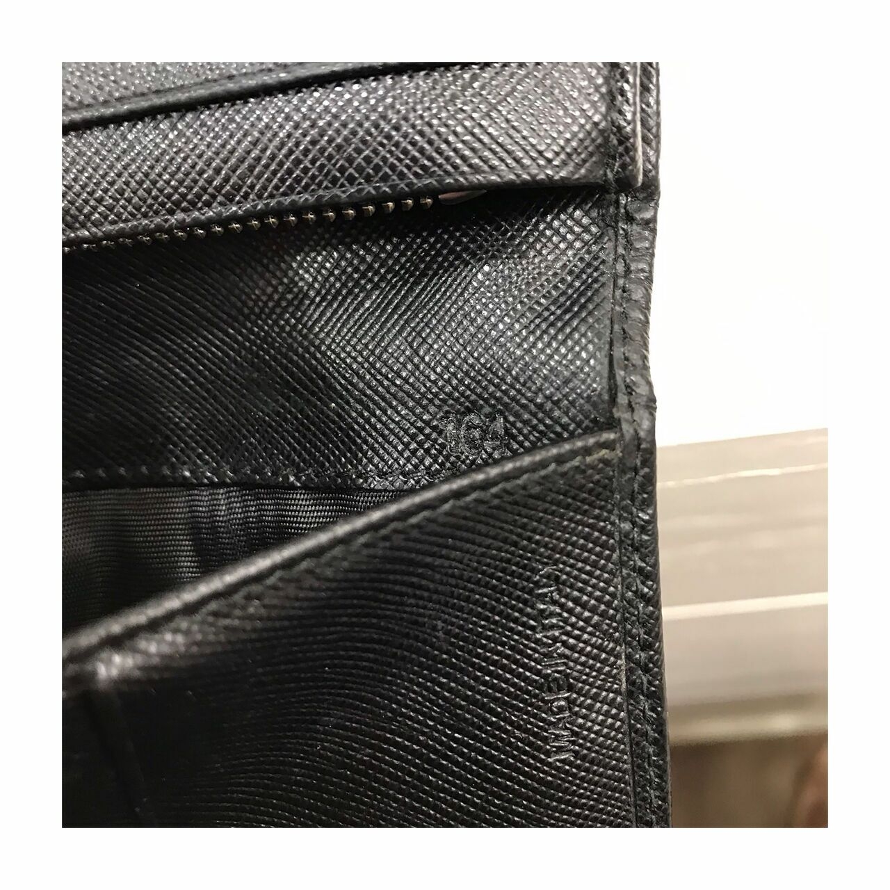 Prada Saffiano Black Wallet