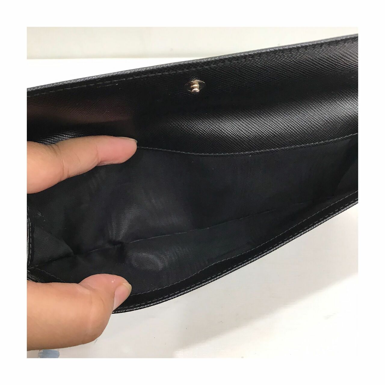 Prada Saffiano Black Wallet