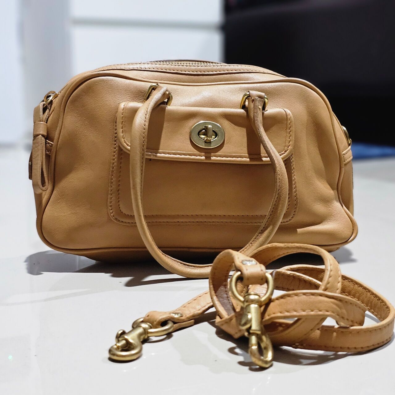 Coach Camel Handbag