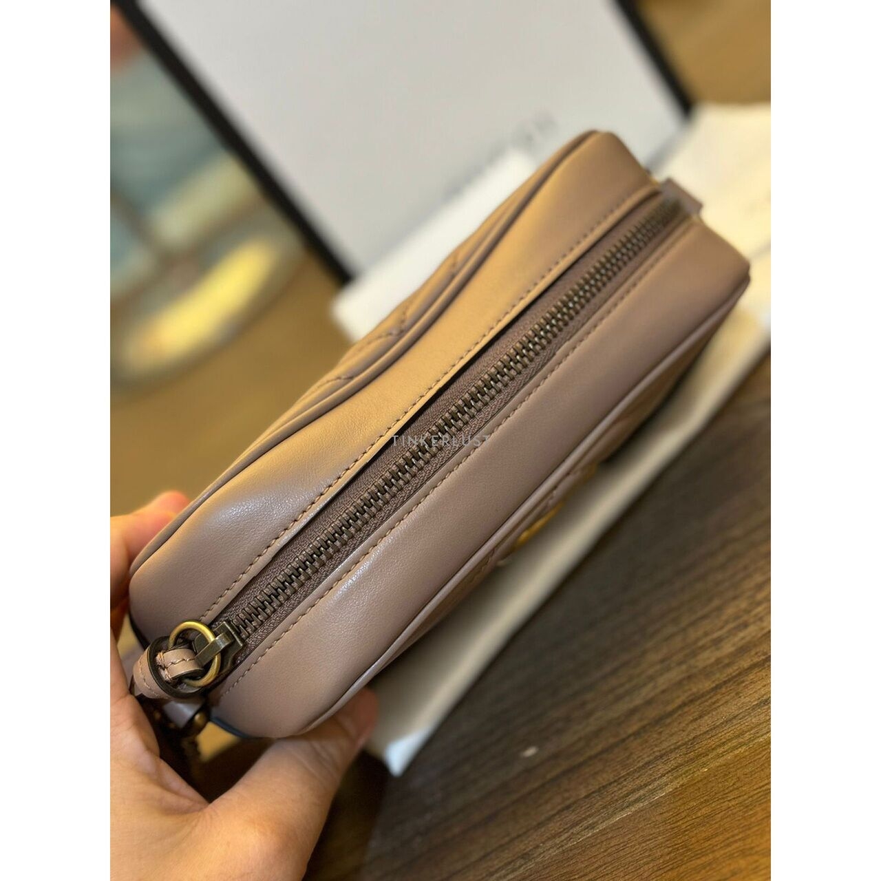 Gucci Marmont Cambage Nude Sling Bag