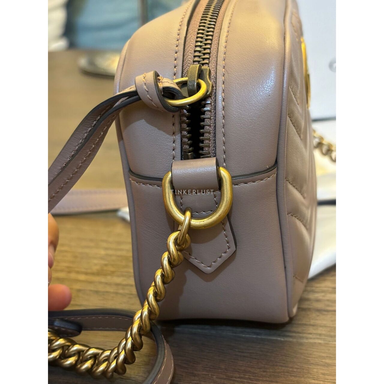 Gucci Marmont Cambage Nude Sling Bag