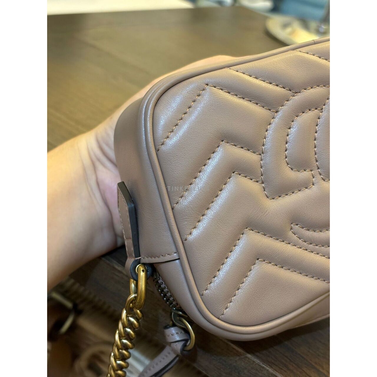 Gucci Marmont Cambage Nude Sling Bag