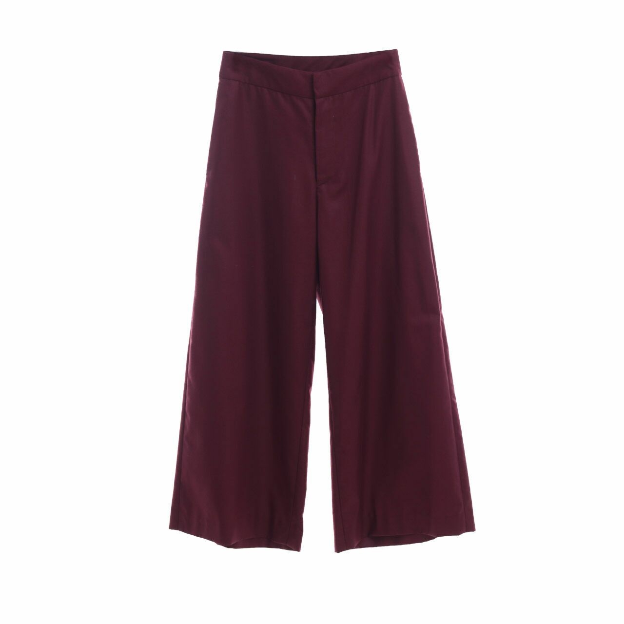 Ciel Maroon Culottes Long Pants