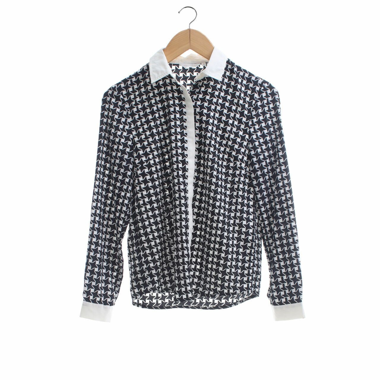 Atmosphere Black & Off White Houndstooth Shirt