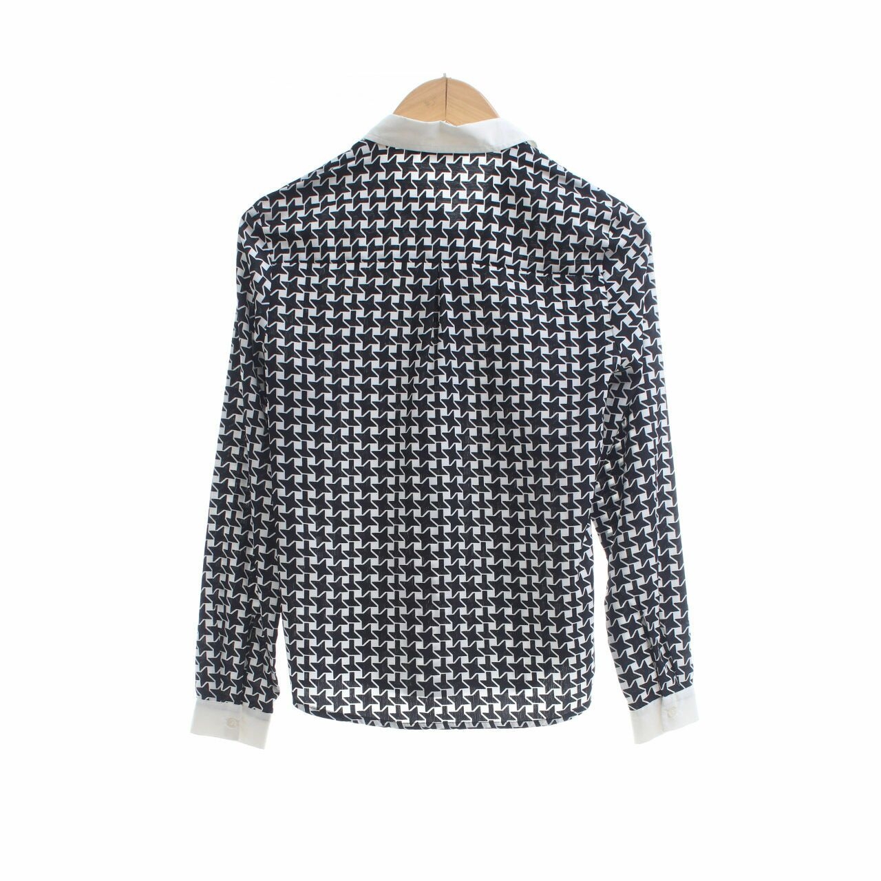 Atmosphere Black & Off White Houndstooth Shirt