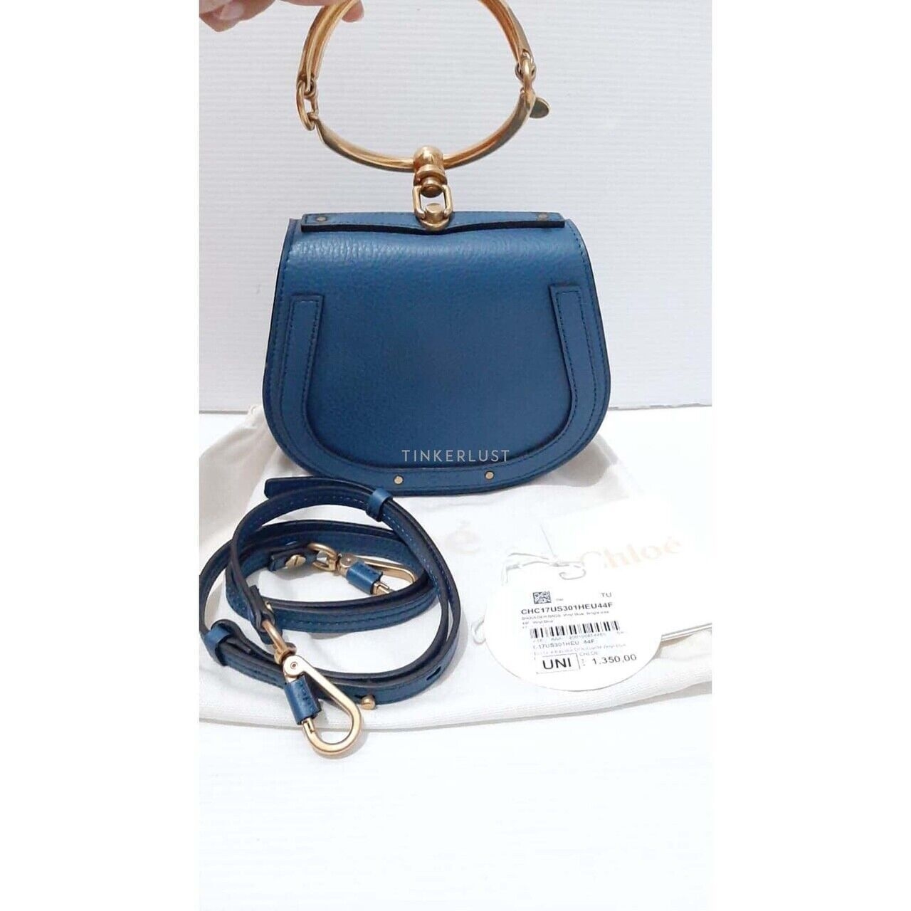 Chloe Nile Blue Bracelet Sling Bag