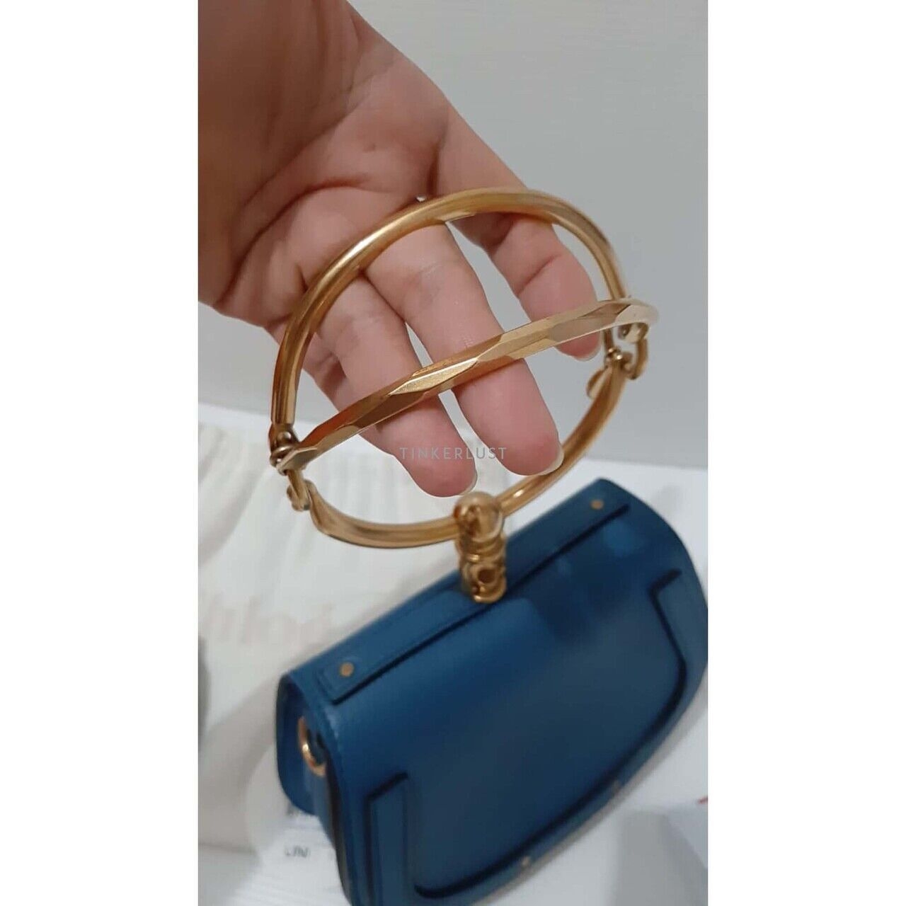 Chloe Nile Blue Bracelet Sling Bag