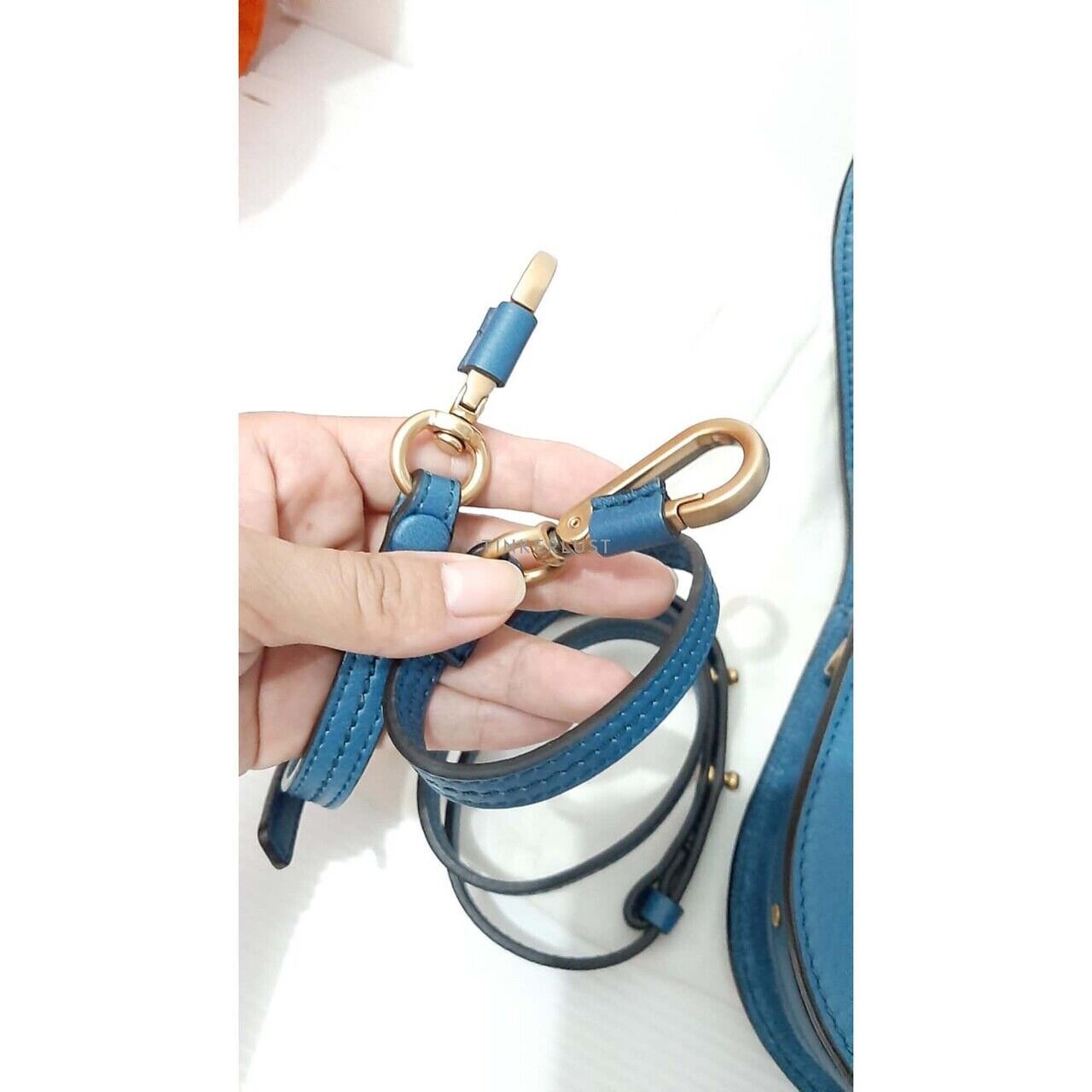 Chloe Nile Blue Bracelet Sling Bag