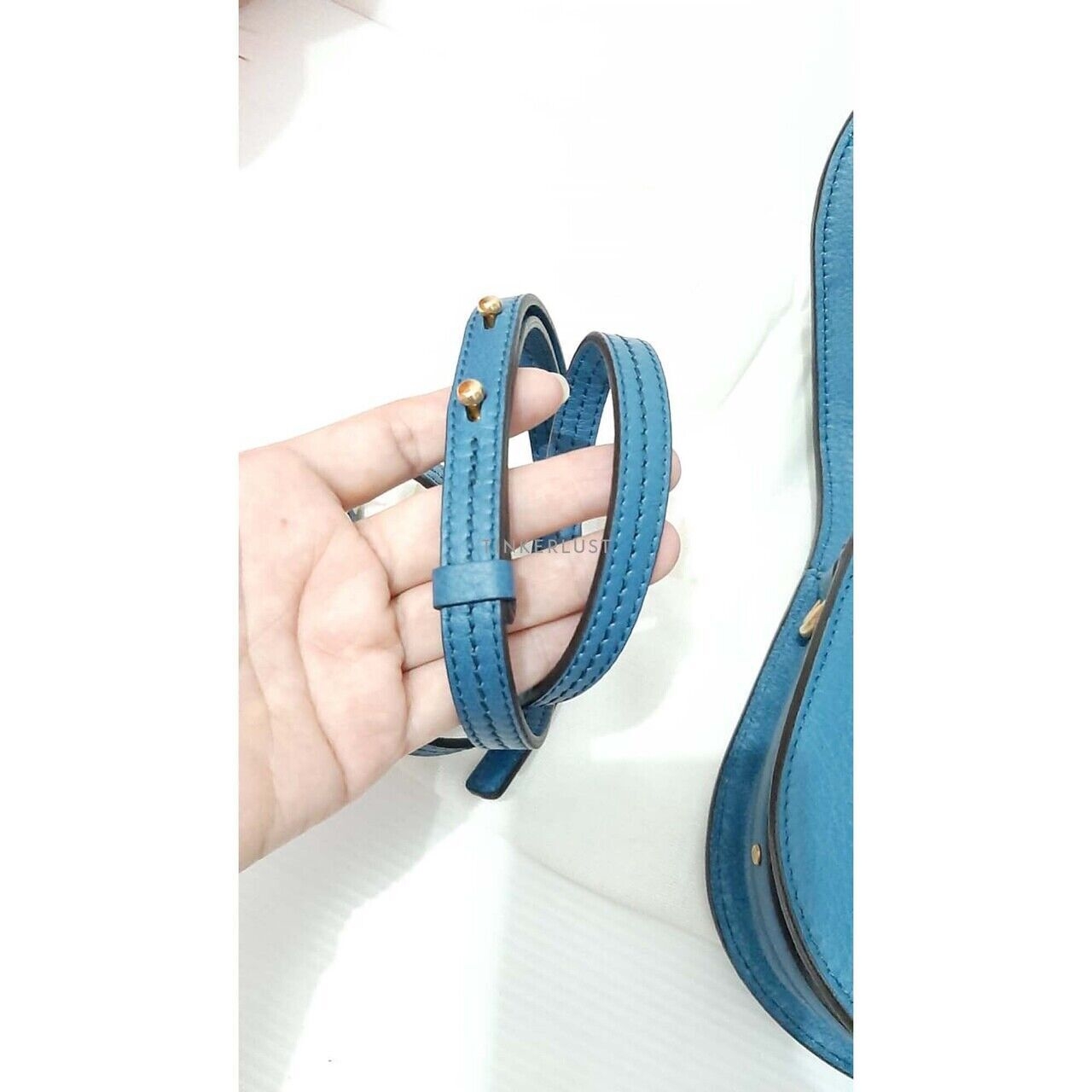 Chloe Nile Blue Bracelet Sling Bag