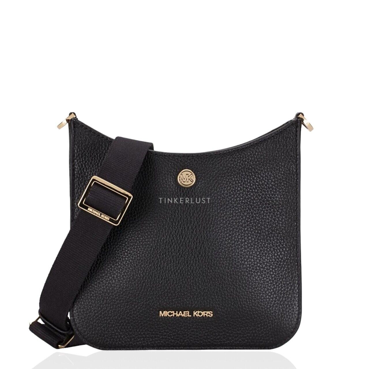 Michael Kors Briley Small Leather Messenger Black