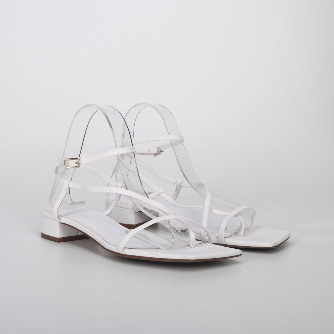 H&M White Sandals Heels