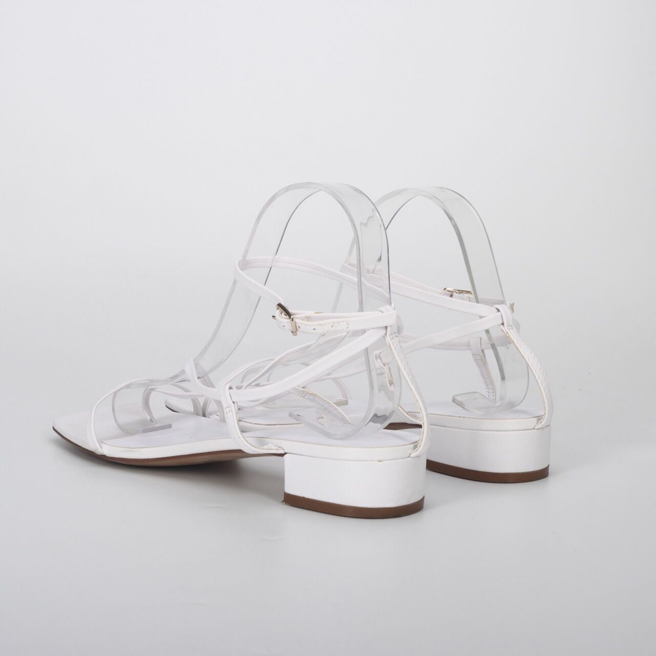 H&M White Sandals Heels