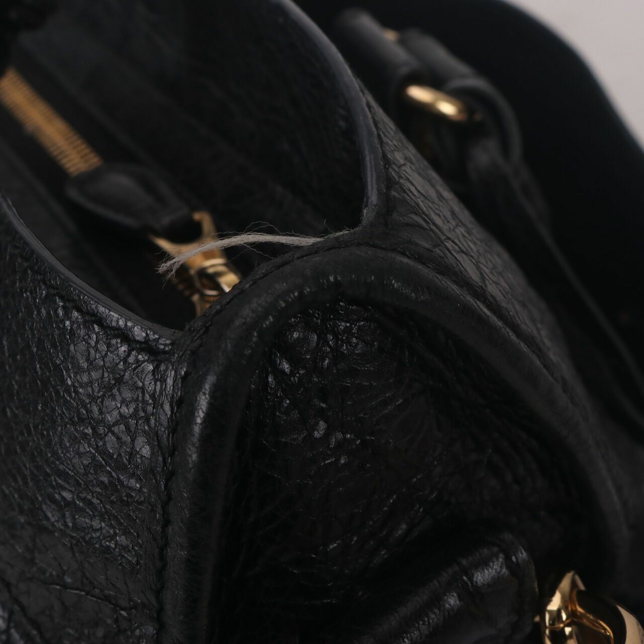 Balenciaga Agneau Giant 12 GHW City In Black Satchel