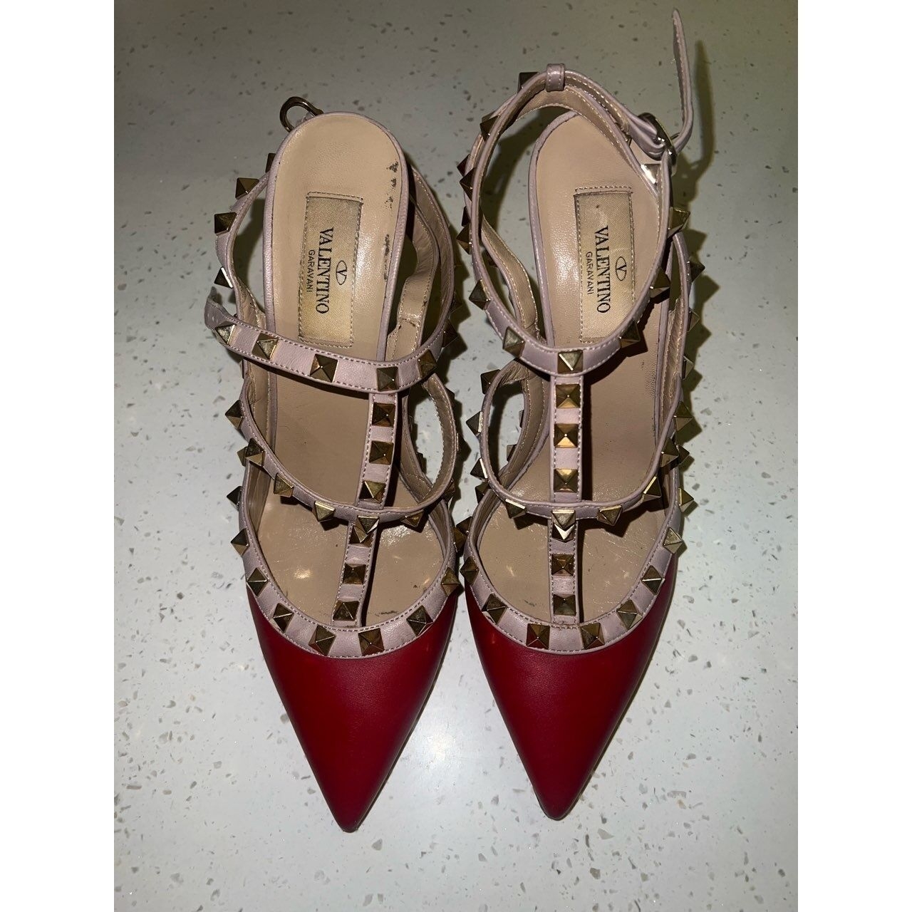 Valentino Burgundy Heels