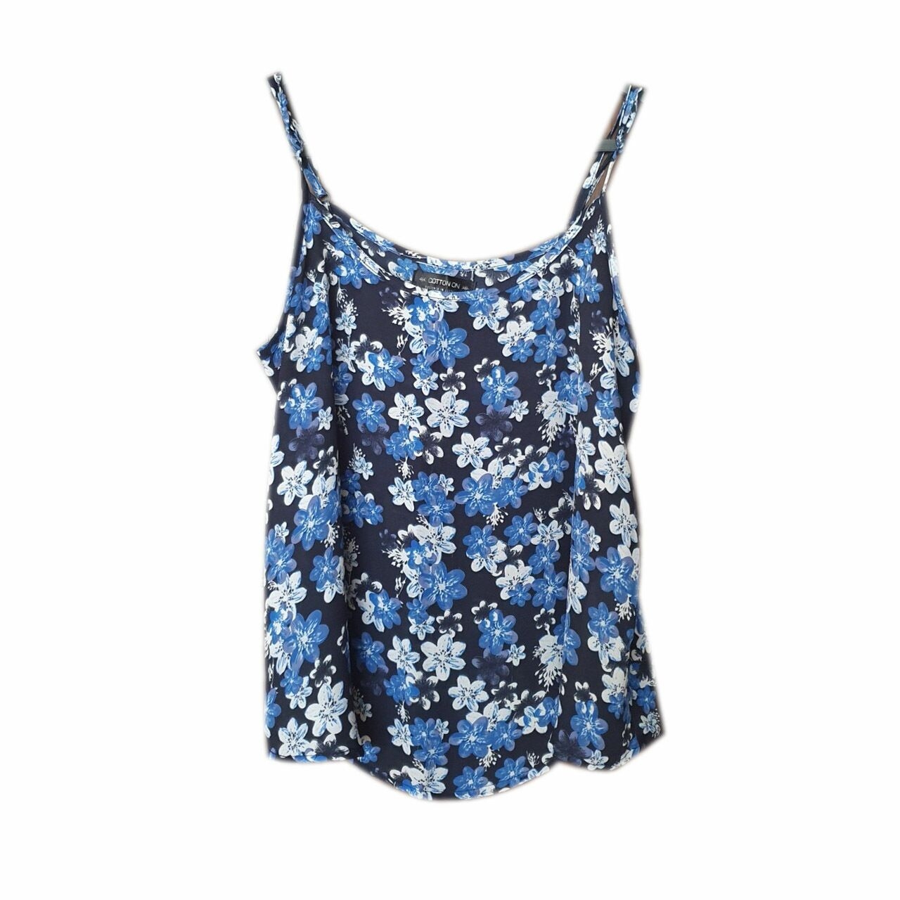 Cotton On Blue Floral Sleeveless