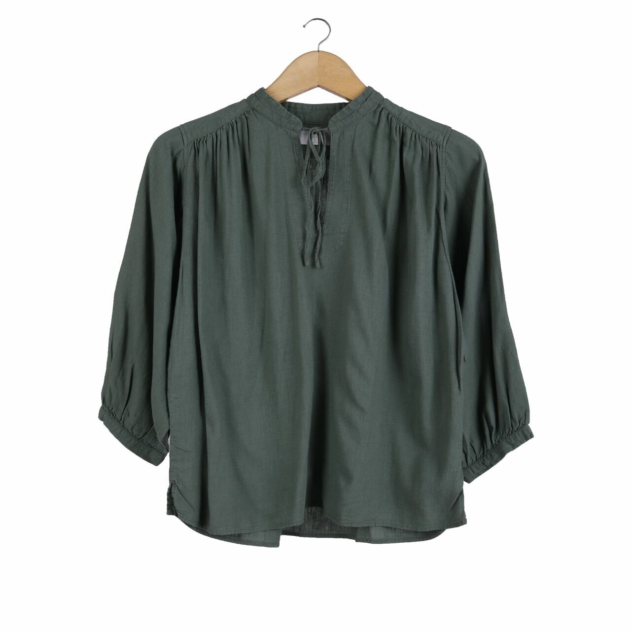 UNIQLO Sage Green Blouse