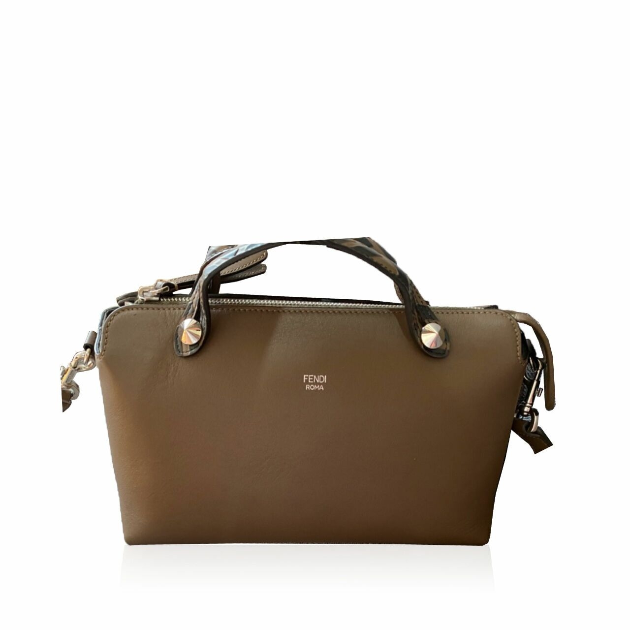 Fendi Small By The Way Maya Brown FF Bag