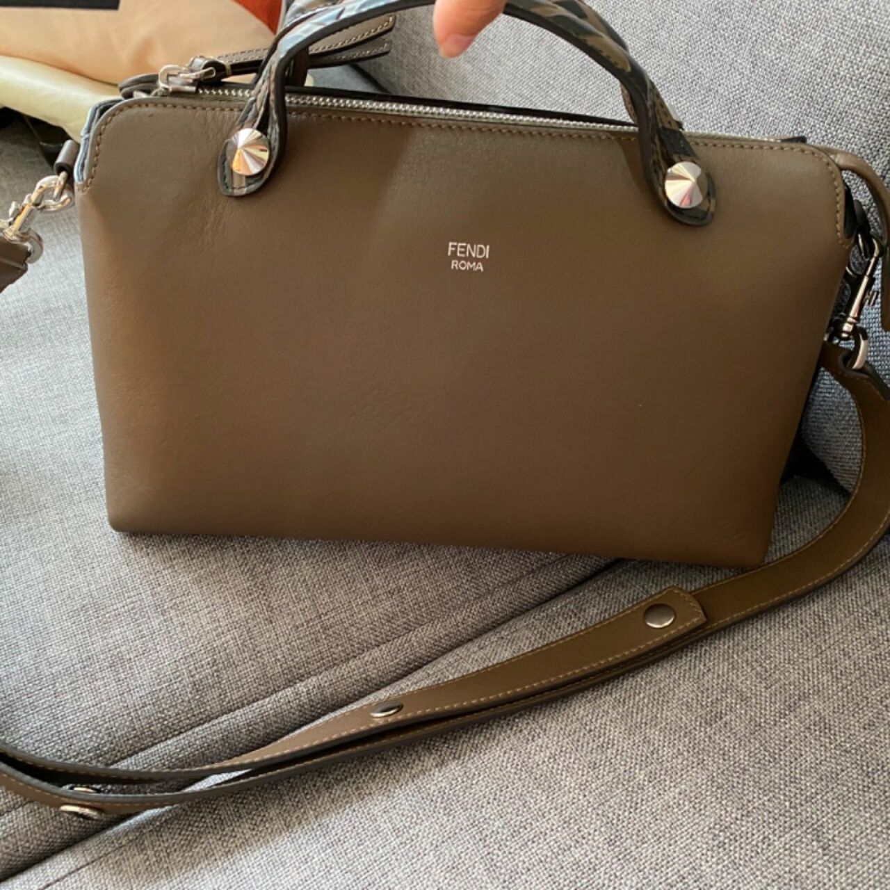 Fendi Small By The Way Maya Brown FF Bag