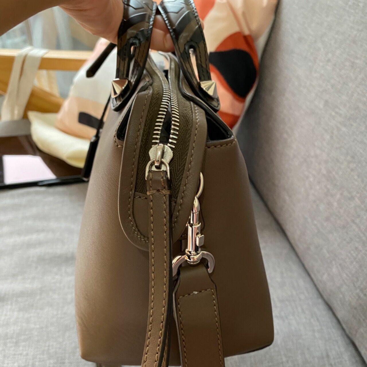 Fendi Small By The Way Maya Brown FF Bag