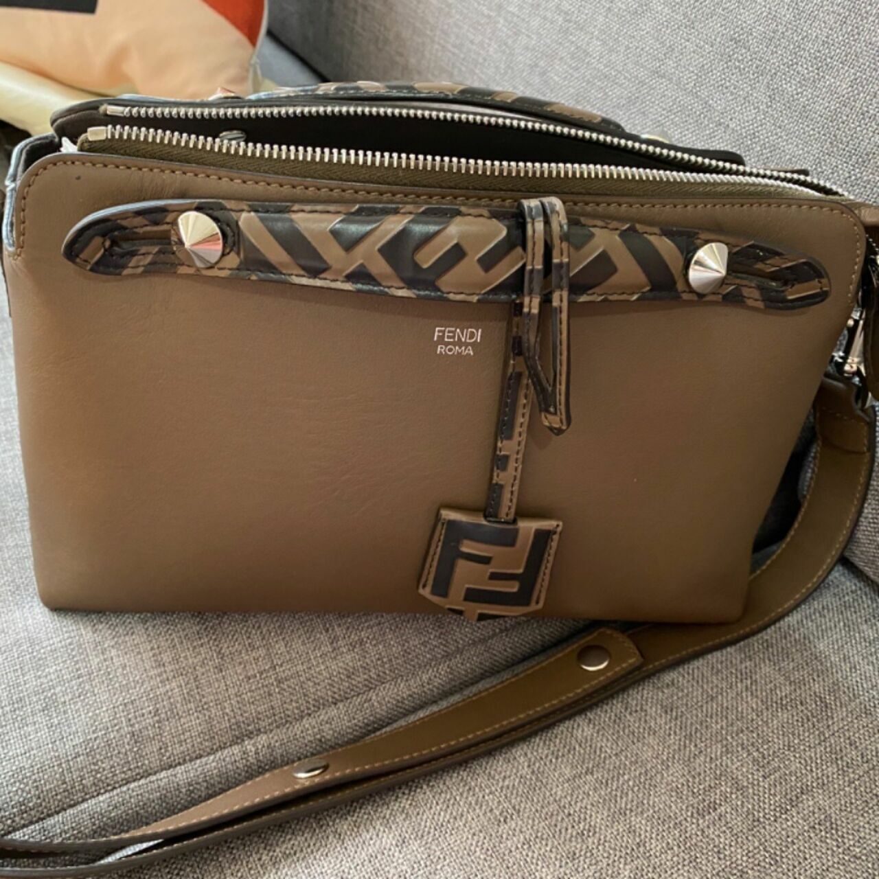 Fendi Small By The Way Maya Brown FF Bag