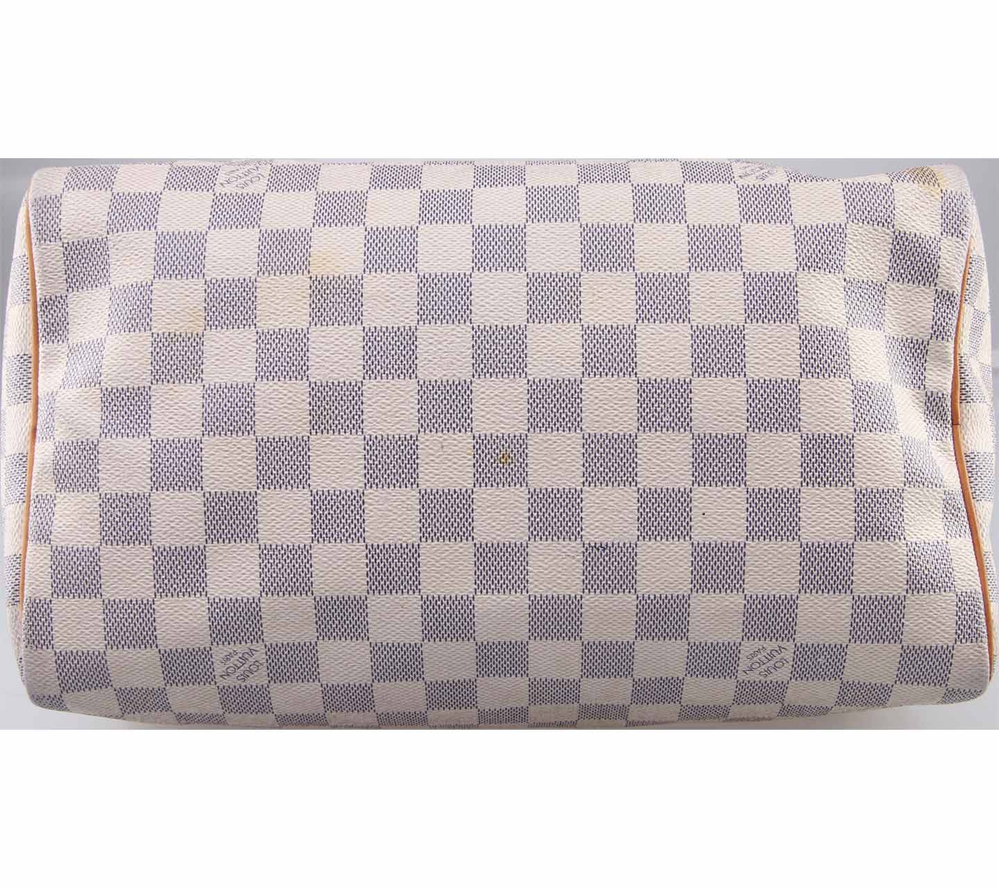 Louis Vuitton White Damier Azur Handbag