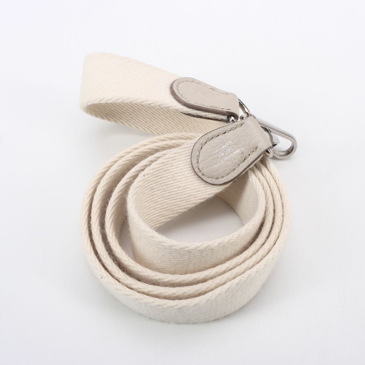 Hermes Evelyne 16 Amazone Clemence Sangle Wool Beton Blanc #C Sling Bag