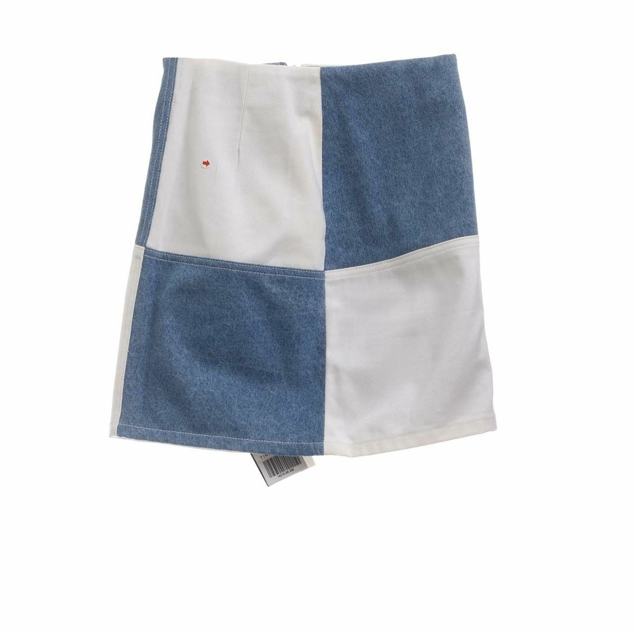 Pomelo. Blue & White Denim Mini Skirt