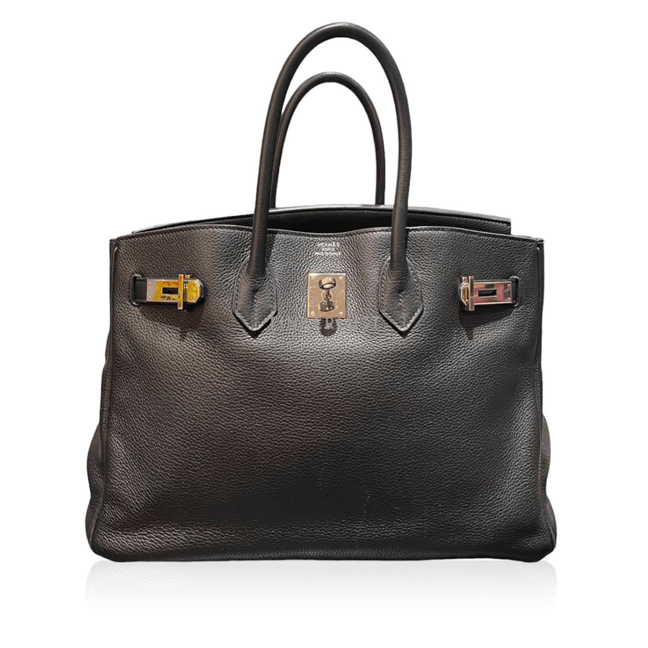 Hermes Birkin 35 Togo Noir #L 2018 PHW Handbag