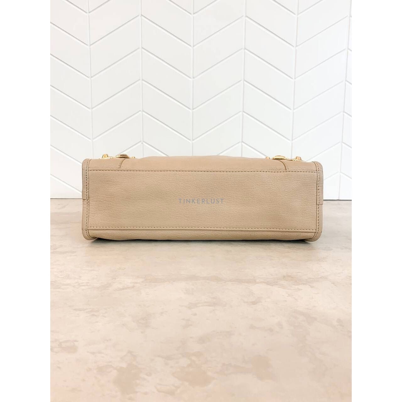 Balenciaga Small City Edge Beige GHW 2018 Satchel Bag