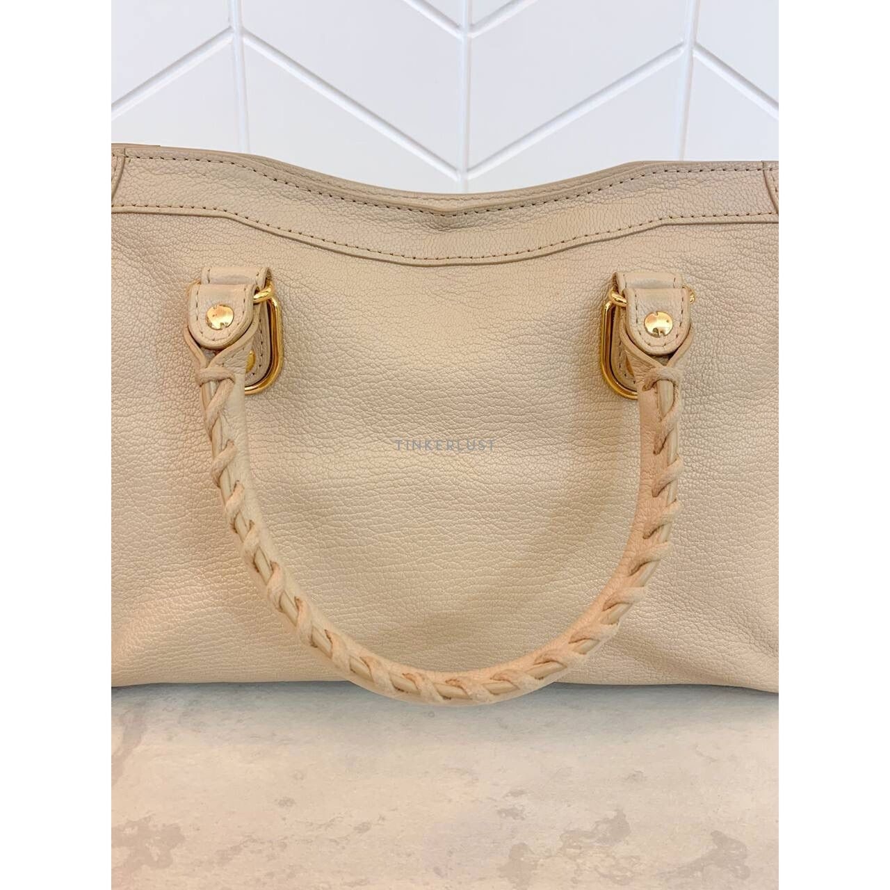 Balenciaga Small City Edge Beige GHW 2018 Satchel Bag