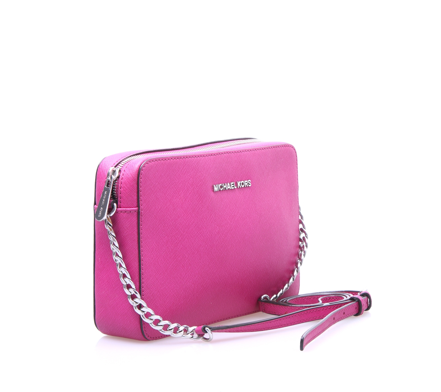 Michael Kors Magenta Saffiano Leather Sling Bag