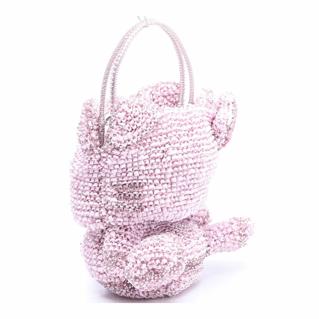 Anteprima x Hello Kitty Pink Silver Wire Hand Bag